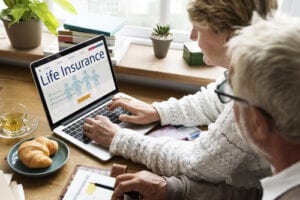Life Insurance Policy on computer