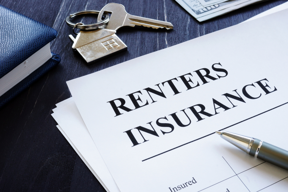 Renters,Insurance,Policy,Agreement,And,Key,From,Apartments.